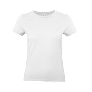 B&C Womens/Ladies E190 T-Shirt / White